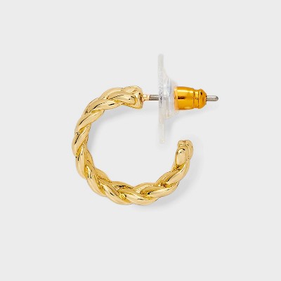SUGARFIX by BaubleBar Braided Heart Statement Earring Set 3pc - Gold - image 3