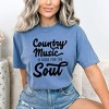 Simply Sage Market Women's Country Music Is Good For The Soul Short Sleeve Garment Dyed Tee - 2 of 3