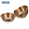 Unique Bargains Thick Stainless Steel Condiment Dishes for Kitchen Restaurant 3.2" Dia - 3 of 4