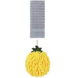 REGALWOVEN Absorbent Quick Drying Solid Decorative Hand Towels for Bathroom 14" x 30"/6" x 6" 2 Pcs - 1 of 4