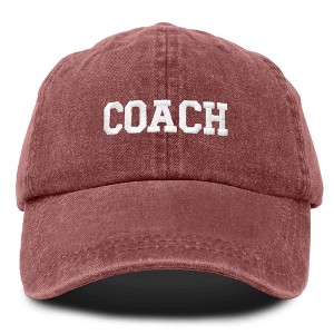 Dalix Coach Embroidered Sports League Baseball Cap Adjustable Dad Hat Mens - 1 of 4