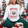 Simply Sage Market Women's North Pole University Coquette Long Sleeve Garment Dyed Tee - 2 of 4