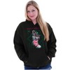 Christmas Happy Holidays Stocking Hoodie Sweatshirt Women Men Brisco Brands - 3 of 4