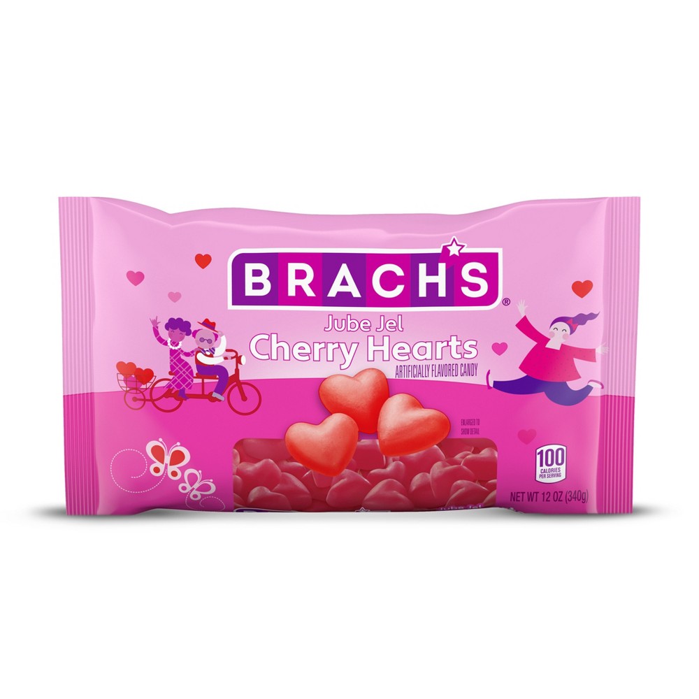 UPC 011300121616 product image for Brach's Valentine's Jube Jel Cherry Hearts - 12oz | upcitemdb.com