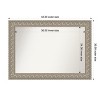 Amanti Art Sydney Silver Non-Beveled Framed Bathroom Vanity Wall Mirror - 3 of 4