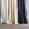 Lush Décor Olivia Ric Rac Embroidery Border Window Panel Light Linen/Black Single 42x84 - 3 of 4