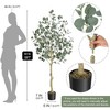 Whizmax Artificial Tree Plant Eucalyptus Tree,Modern Large Fake Plant in Pot for Indoor Outdoor,Home Office Ideal Housewares Gift Decoration - 3 of 4