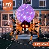 Joyfy 8 FT Halloween Inflatable Outdoor Decorations, Giant Spider Inflatable with Rotating Light and Glowing Eyes for Halloween Party Yard Lawn Decor - 2 of 4