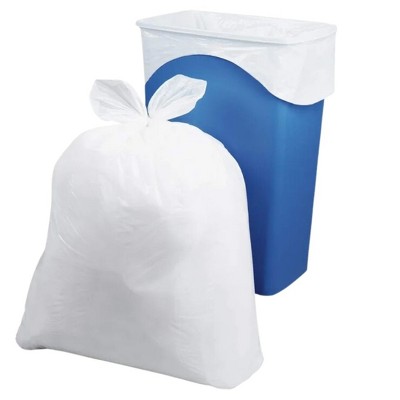 White Low-Density 30 Gallon Trash Bags, 200 Count