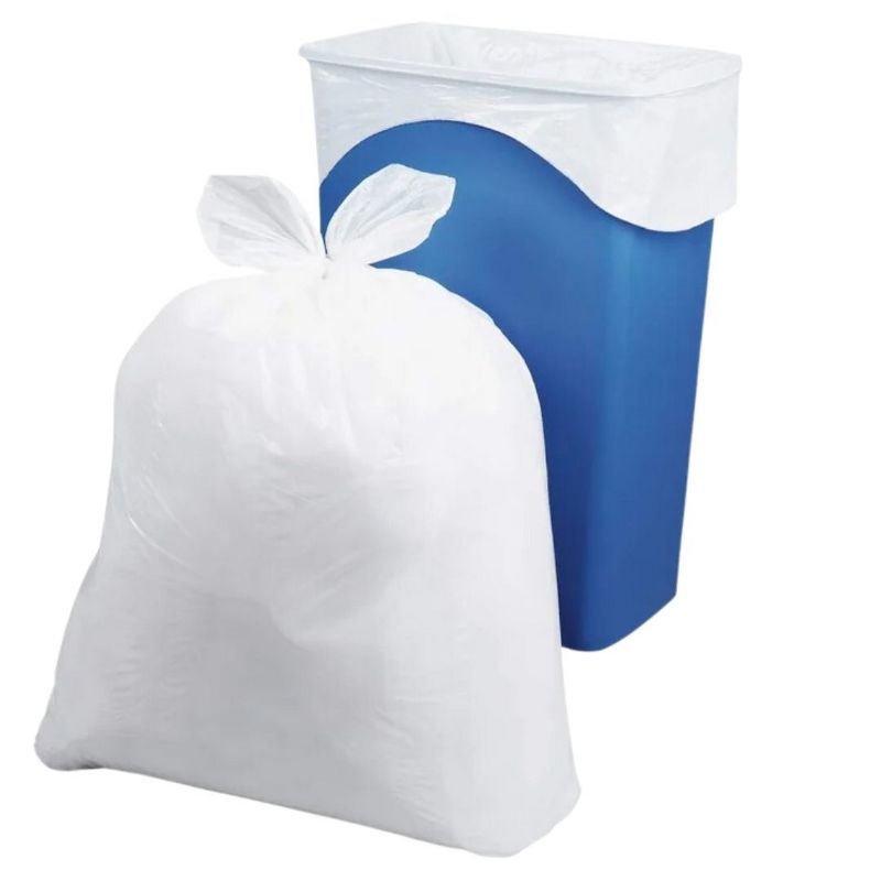 Plasticplace 13 Gallon Value Line White Trash Bags, 0.7 Mil, 23.75"x28" (180 Count), 2 of 5