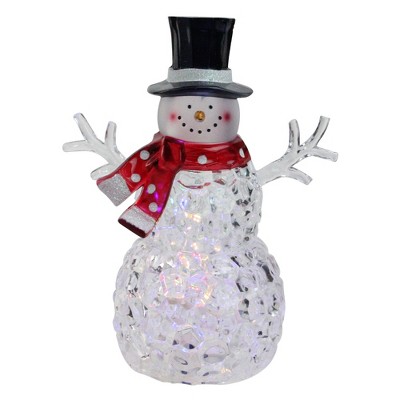  Northlight 8.5" Battery Operated LED Lighted Snowman with Scarf and Top Hat 