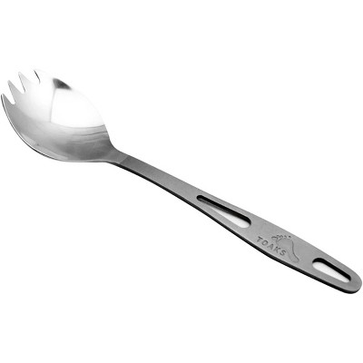 TOAKS Polished Head Titanium Camping Spork with Matte Finish Handle