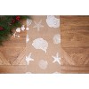 C&F Home 14" x 72" Sandy Coast Cotton Rectangle Nautical Starfish Sea Shell Coral Design Table Runner - 2 of 4