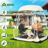 SUGIFT 2 Person Weather Pod All Weather Sports Tent Shelter Instant Pop up Tent for Sports Event, Beige - 3 of 4