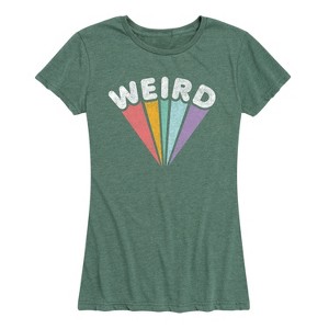 Women's - Instant Message - Weird Rainbow Short Sleeve Graphic T-Shirt - 1 of 4