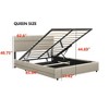 NicBex Queen/Full Size Upholstered Platform Bed with Lifting Storage for Kids Teens Adults - 3 of 4