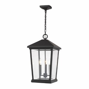 Beacon 3-Light Outdoor Hanging Light - Aluminum, Dimmable, Damp Rated, 12" x 21.5" - 1 of 3