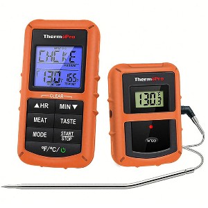 ThermoPro TP07SW Remote Meat Thermometer Digital Grill Smoker BBQ Thermometer with a Stay-In Grill Oven Smoker Probe - 1 of 4