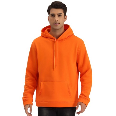 Lars Amadeus Men's Plush Lined Pullover Solid Long Sleeves Hooded ...