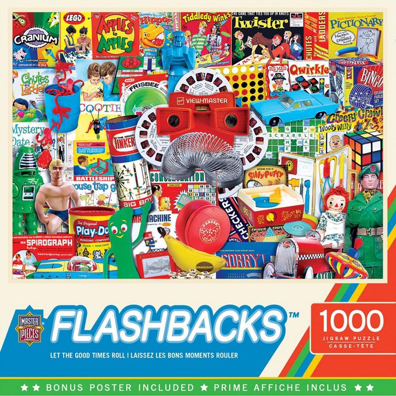 MasterPieces Inc Flashbacks Let the Good Times Roll 1000 Piece Jigsaw Puzzle, 1 of 7