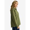 Jessica London Women's Plus Size Stretch Cotton Oversized Shirt - 4 of 4