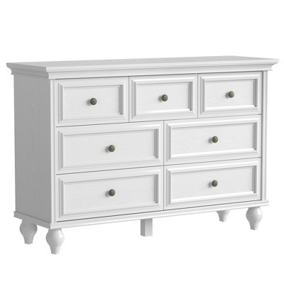 Whizmax White Dresser, Modern Dresser For Bedroom, 7 Drawer Double ...