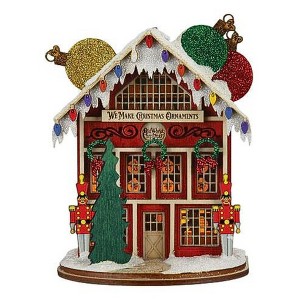 Ginger Cottages 5.0 Inch Ornament Maker's Shop Wreath Toy Soldiers Tree Ornaments - 1 of 3