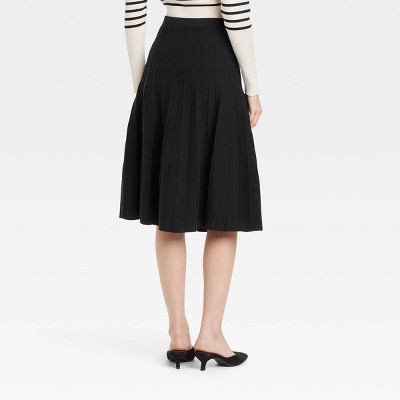Women's Pleated Midi Sweater Skirt - A New Day | eBay