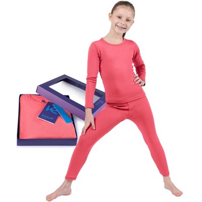 Kickoff Thermal Underwear for Kids Thermals Top & Bottom Set Girls Thermal Underwear Set Kids Long Underwear Base Layer Kids Pajamas