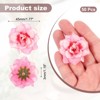 Unique Bargains DIY Crafts Bridal Shower Bouquet Decoration Artificial Roses Head 50 Pcs - 2 of 4