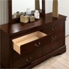 NicBex Solid Wood Nightstand with Dovetail Construction,23.75" Wooden Night Stand,Antique Nickel Pulls Bedside Table for Bedroom Furniture - 4 of 4