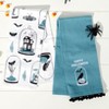 The Lakeside Collection Set of 2 Skull and Ravens Embroidered Kitchen Towels - 2 of 3