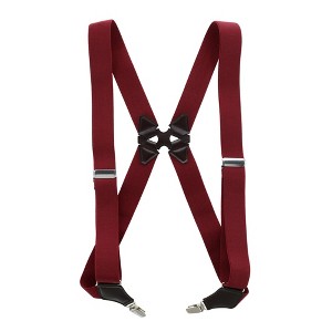 Aisenin Men's Elastic Solid Color Dress Ubee Side Clip Suspenders - 1 of 2