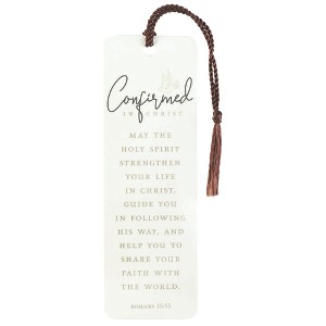 Dicksons Confirmed Encouraging Verse Woodgrain Finish White 6 x 2 Paper and Tassel Tassel Decoration Bookmark Pack of 12 - 1 of 2