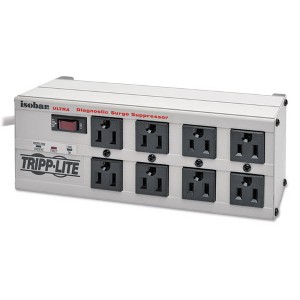 Tripp Lite Isobar Surge Protector, 8 AC Outlets, 25 ft Cord, 3,840 J, Light Gray - 1 of 1