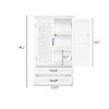 Accent Cabinet with 2 Doors & 2 Drawers, Rustic Wood Sideboard Pantry Cabinet,Storage Cabinet for Dining Room or Living Room-Maison Boucle - 4 of 4
