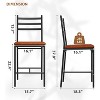 COZONY 2/4 Pcs 30" Bar Stools with Faux Leather Cushion, Gold Accents, Majlis Arabic Style, Counter Height for Kitchen & Dining - 2 of 4