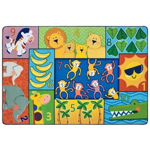 Carpets For Kids Jungle Jam Counting Educational Rug - 1 of 4