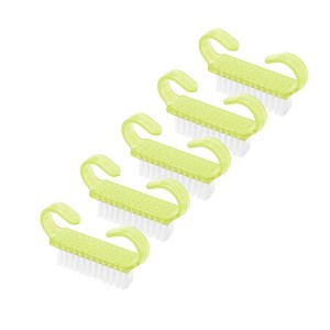 Unique Bargains Durable Transparent Nail Cleaning Brush for Cleaning Fingernails Small 5Pcs - 1 of 4