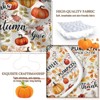 Boersma Pumpkin Autumn Leaves Design Quilt Set 3 Pieces Queen Size All Seasons Bedding Quilt Bed Set with 2 Pillowcases for Teens Adults Bedroom Decor - 4 of 4
