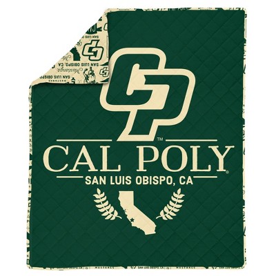NCAA Cal Poly Mustangs 60 x 80 Quilted Throw Blanket