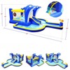 VisioGear Inflatable Water Parks, 6 in 1 Inflatable Bounce House with Splash Pool and Climbing Wall, Multicolored, 227"*162"*82" - 2 of 4