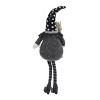 FURNIinspire Decorative Objects Fabric Sitting Black Gnome With Broomstick Soft Legs, Party Decor, Fairy Tale Style Doll, Multicolored, 4.3"*6.3"*25" - 4 of 4