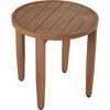 Meridian Furniture,Maui Natural Outdoor Patio End Table - 3 of 4