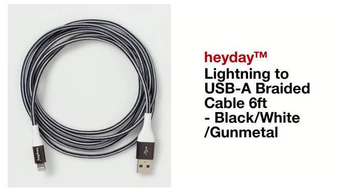 Lightning to USB-A Braided Cable - heyday™, 5 of 10, play video