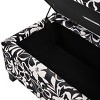 Syemin Ottomans and Benches Floral Storage Ottoman, Multi-Functional Footrest Seat, Upholstered Ottoman with Storage, White, 38.25"*19.25"*16.5" - 4 of 4