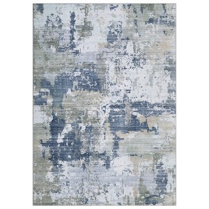 Modern Abstract Large Living Room Bedroom Area Rugs, Washable Soft Non Slip Floor Carpet for Home Office - 1 of 4