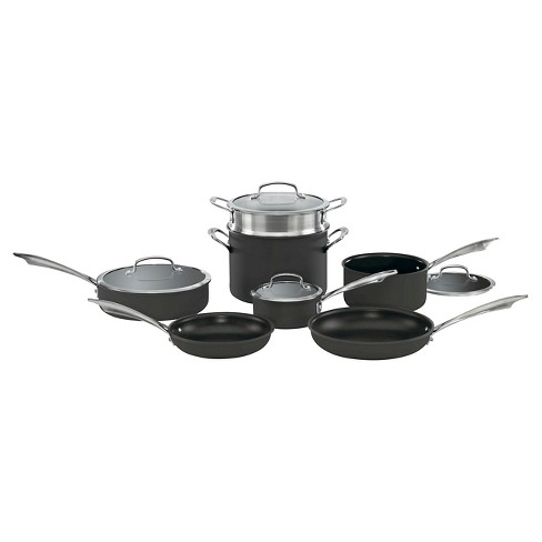 13-Piece Contour Hard Anodized Cookware Set (64-13)