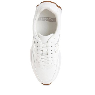 Женские кроссовки Rag & Co Womens Athion Studded Real Leather Sneakers 5 — фото 5
