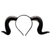 Underwraps Black Ram Horns Foam Adult Costume Headband - 2 of 4